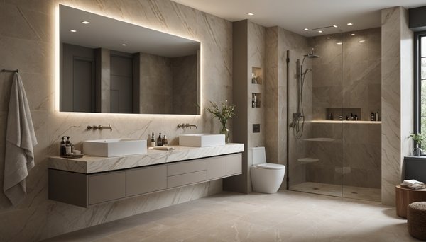 Carrelage mural haut de gamme pour salle de bain design